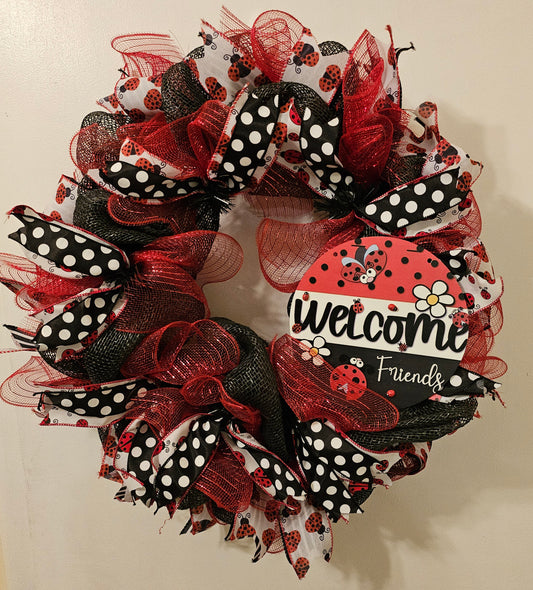 Lady Bug wreath