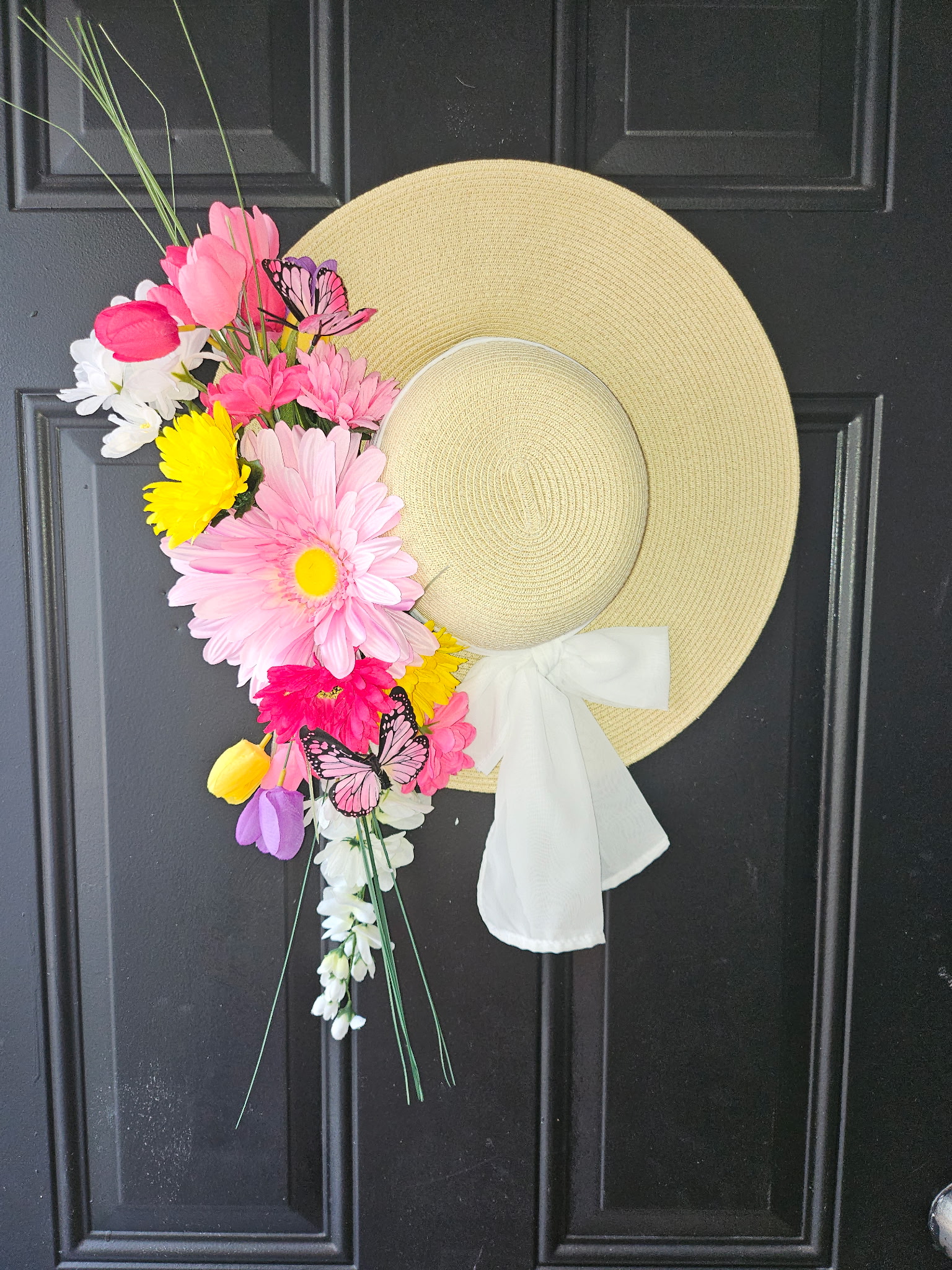 Spring Hat Door Hanger