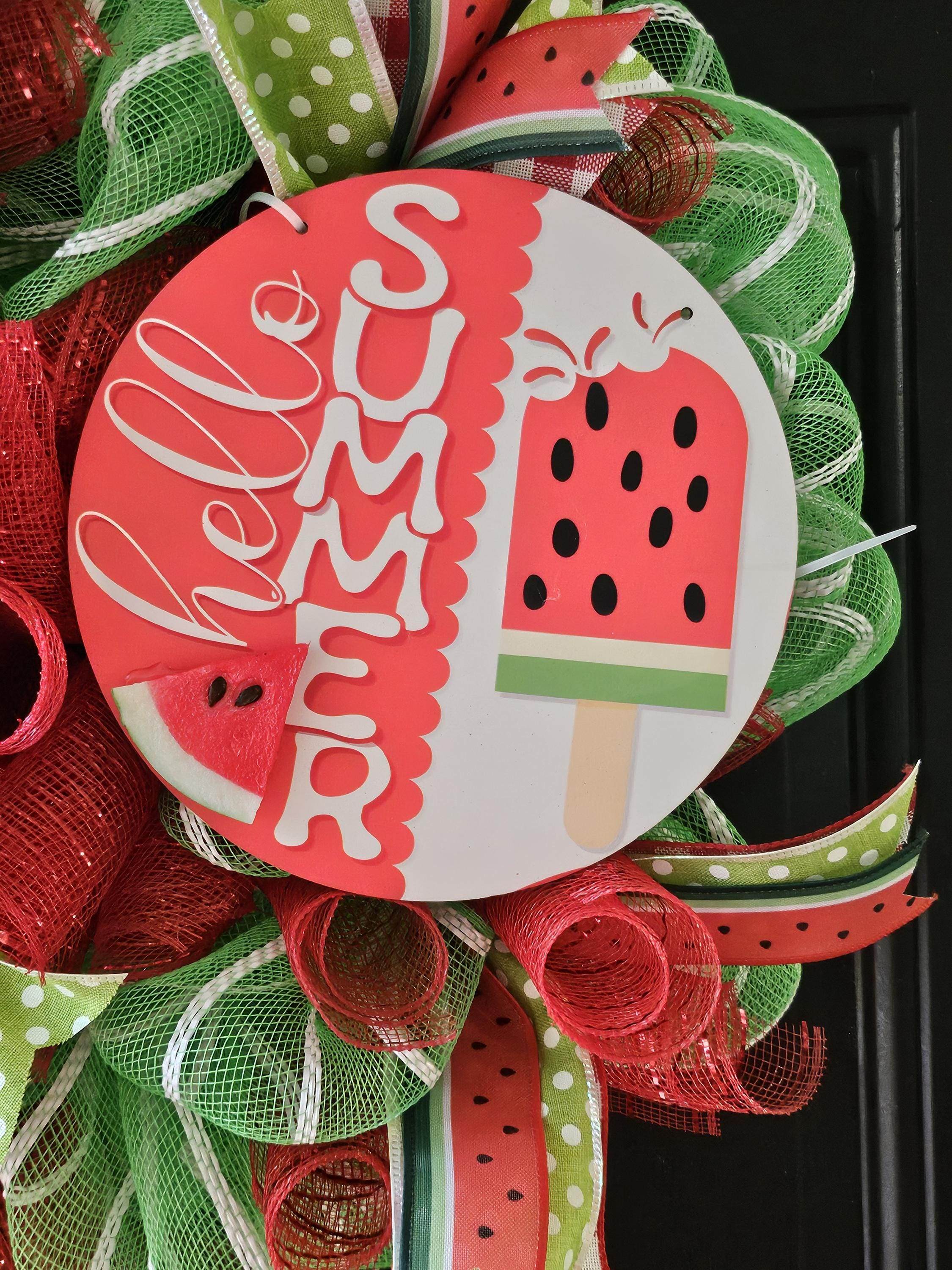 Summer Watermelon Wreath image 2