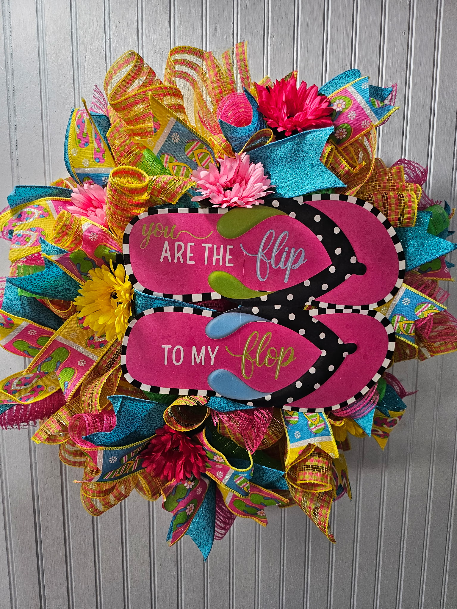 Flip To My Flop Wreath