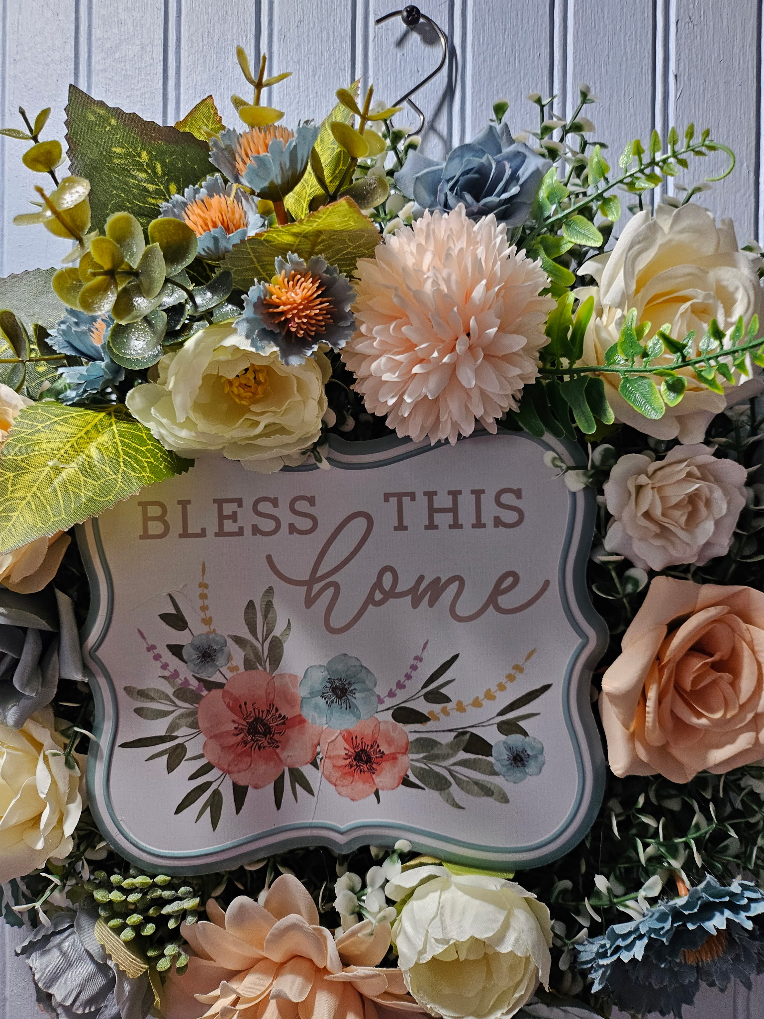 Bless This Home Floral Wreath image 3