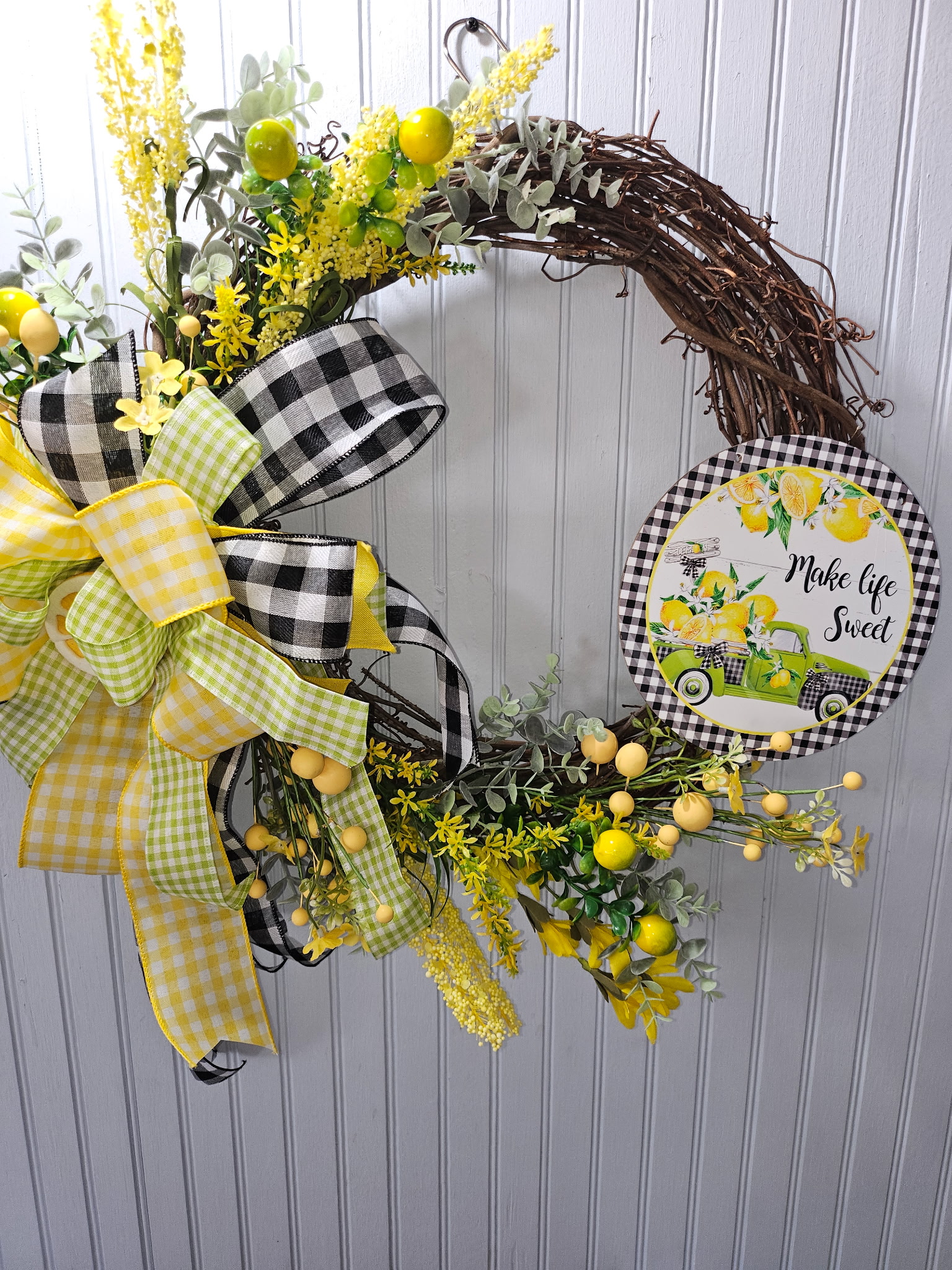 Make Life Sweet Grapevine Wreath