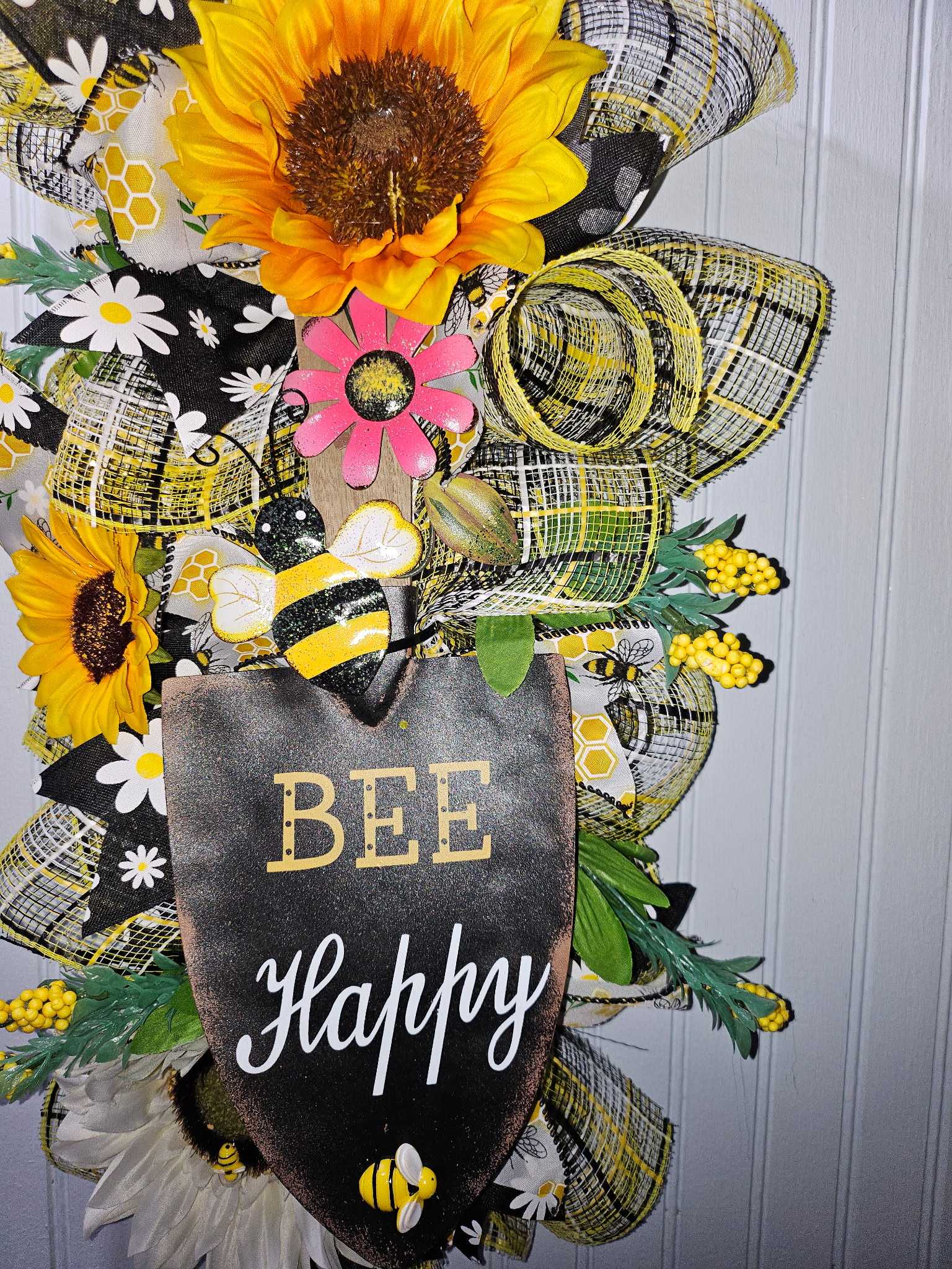 Bee Happy Sunflower Swag image 2