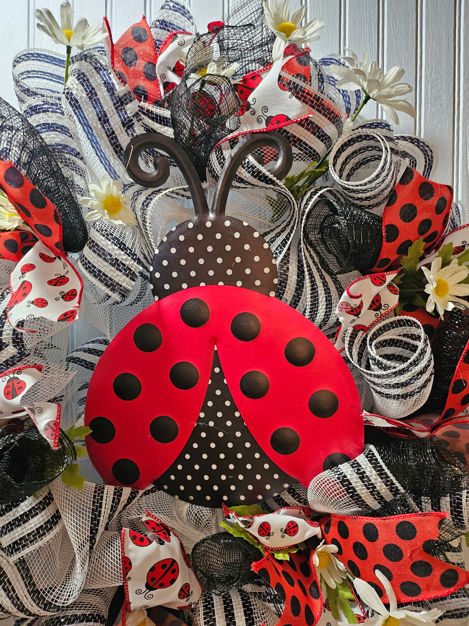 Spring Ladybug Wreath image 2