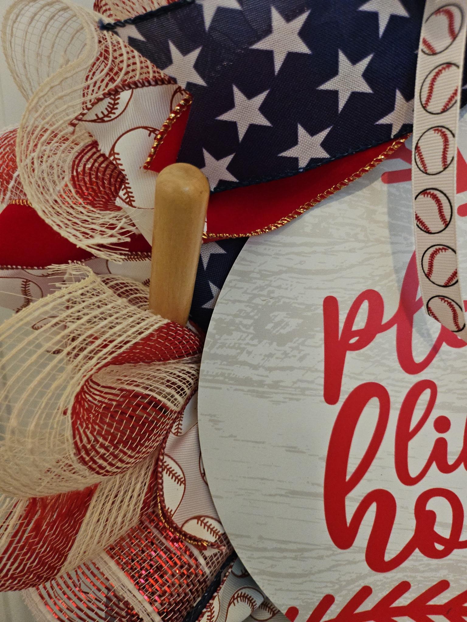 No Place Like Home Baseball Wreath image 3