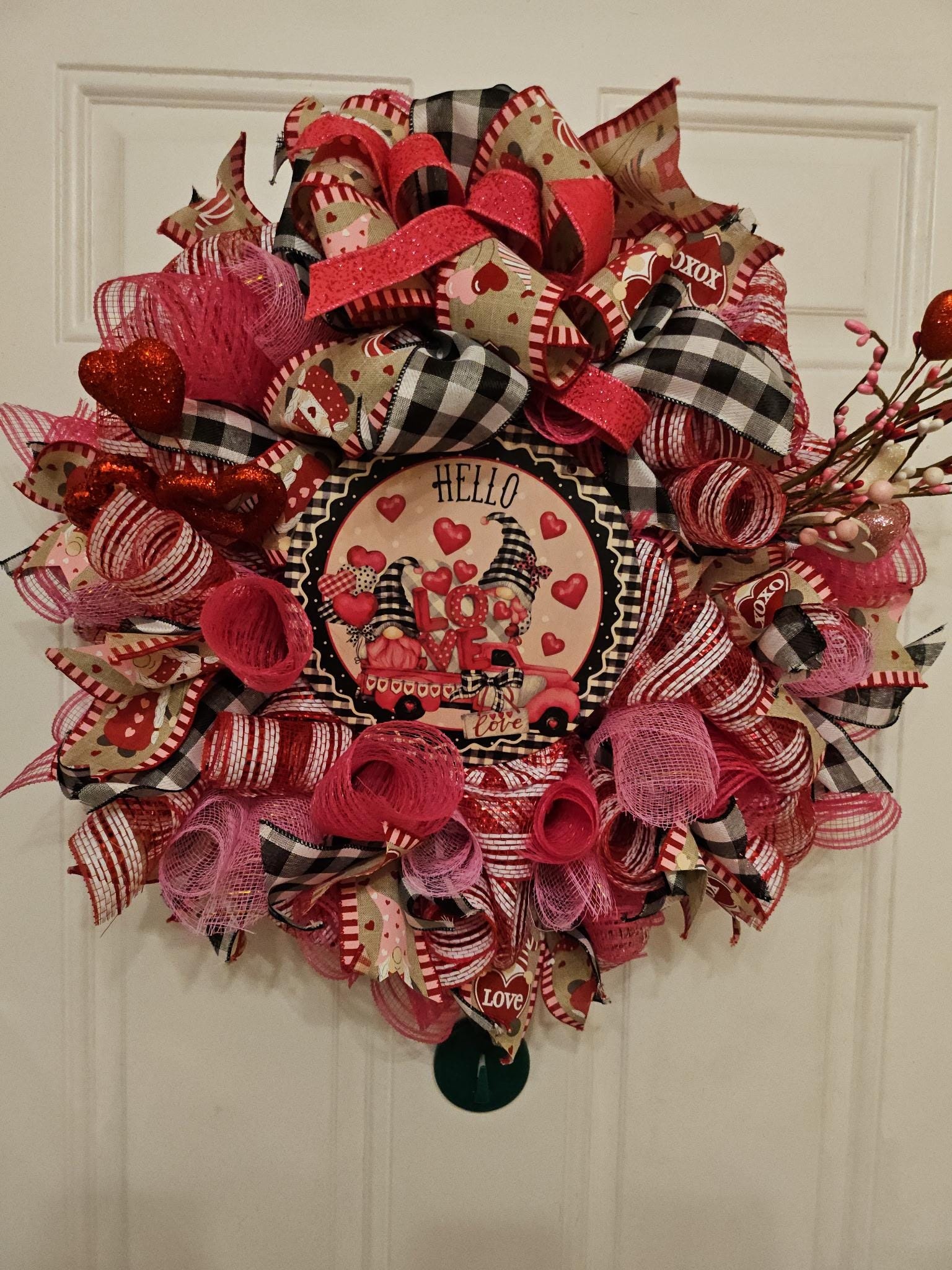 Valentine Gnome Wreath image 2