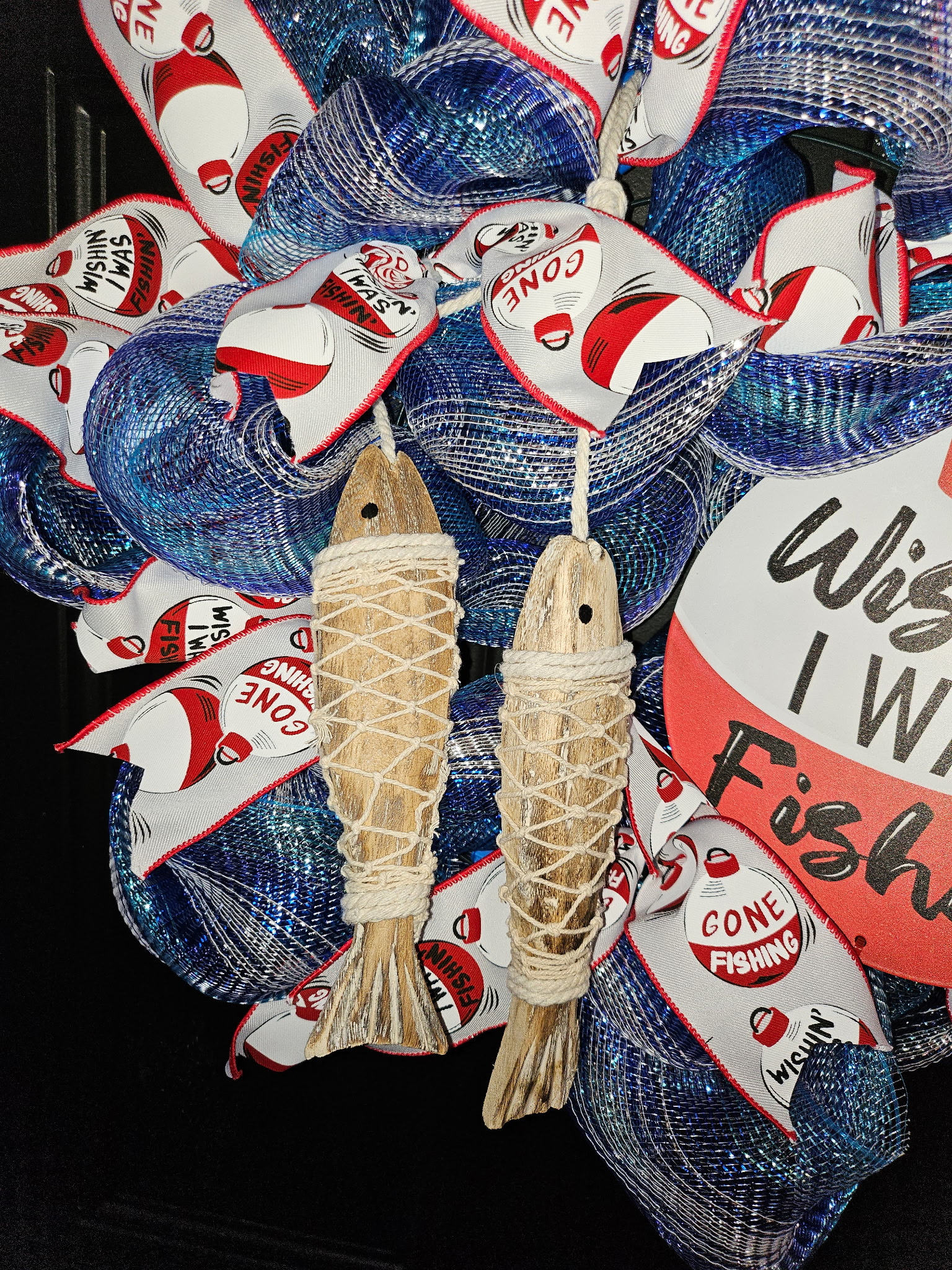 Wishin I Was Fishin Wreath image 3