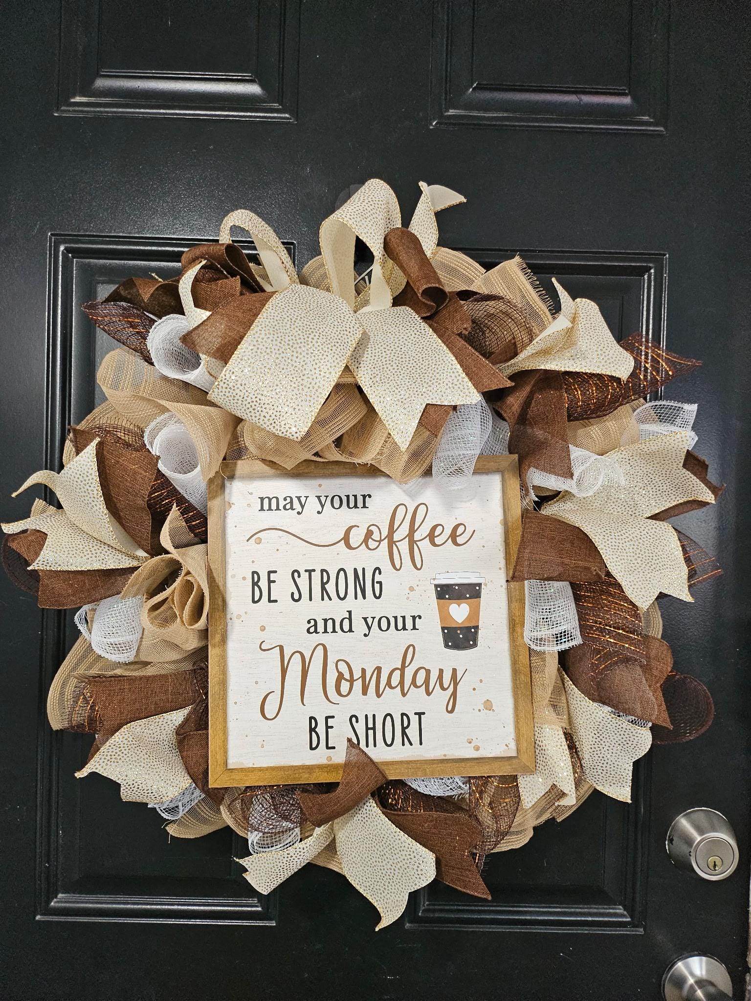 Cozy Coffee Wreath
