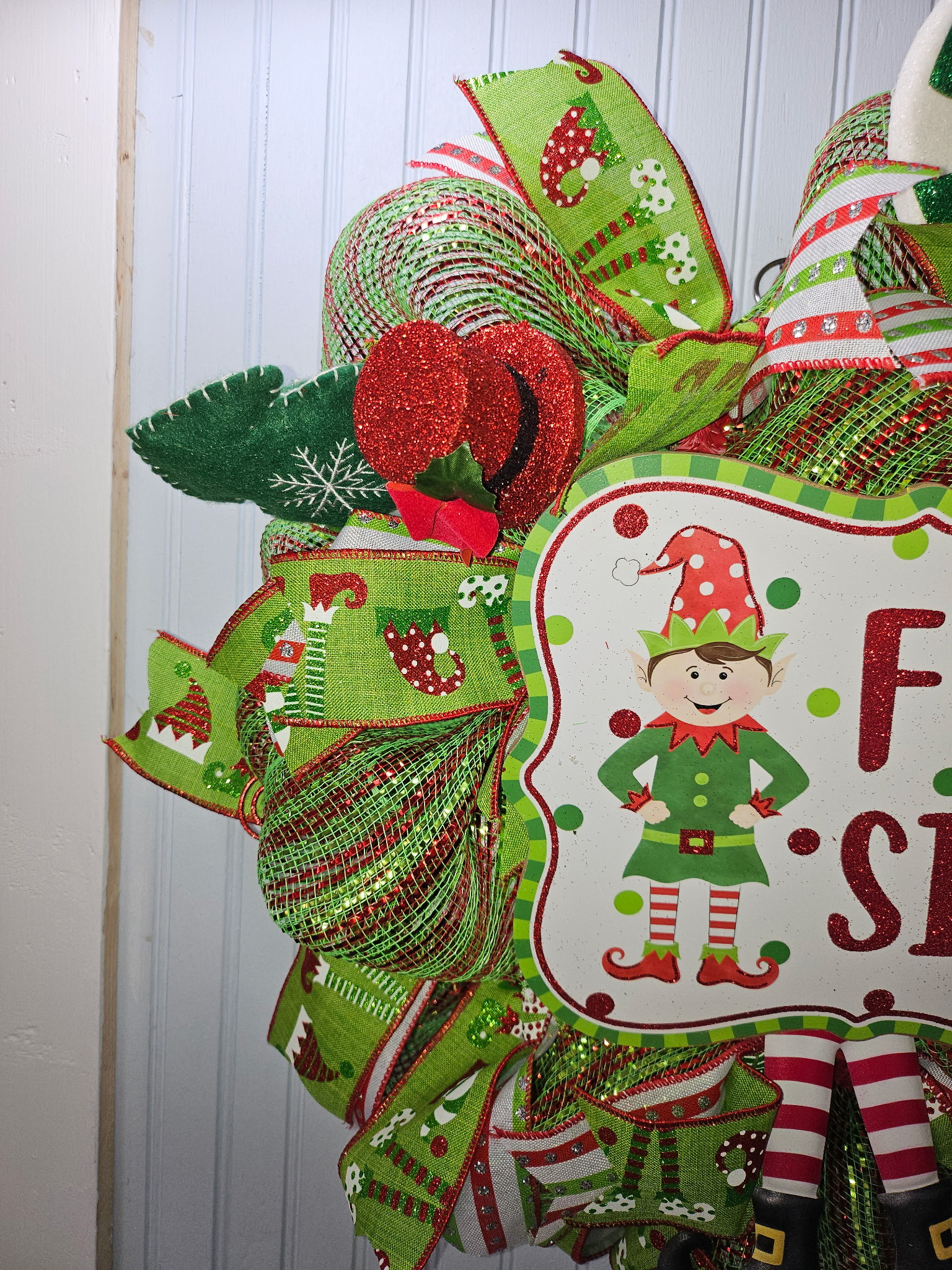 Fun Size Elf Christmas Wreath image 3