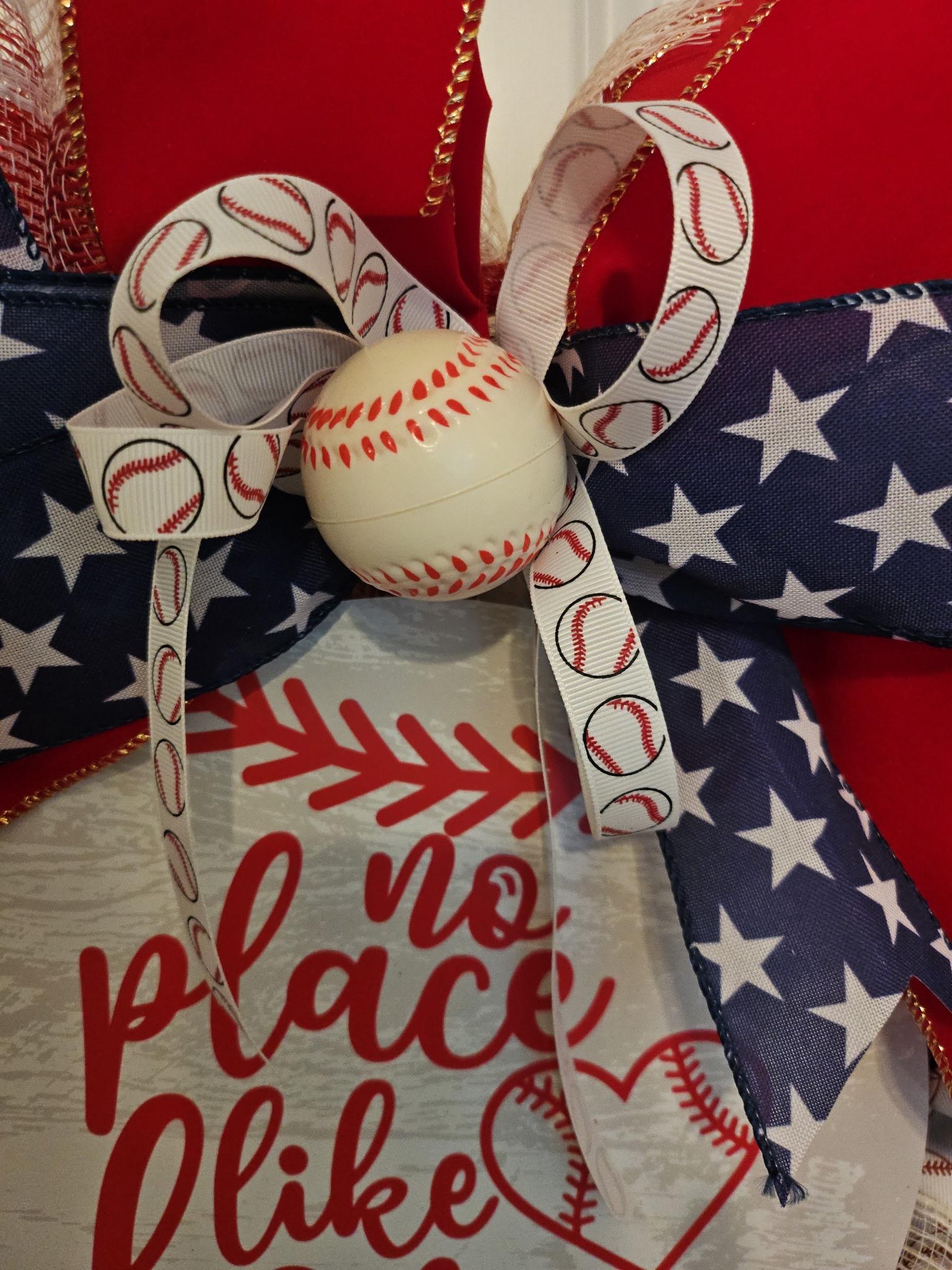No Place Like Home Baseball Wreath image 2