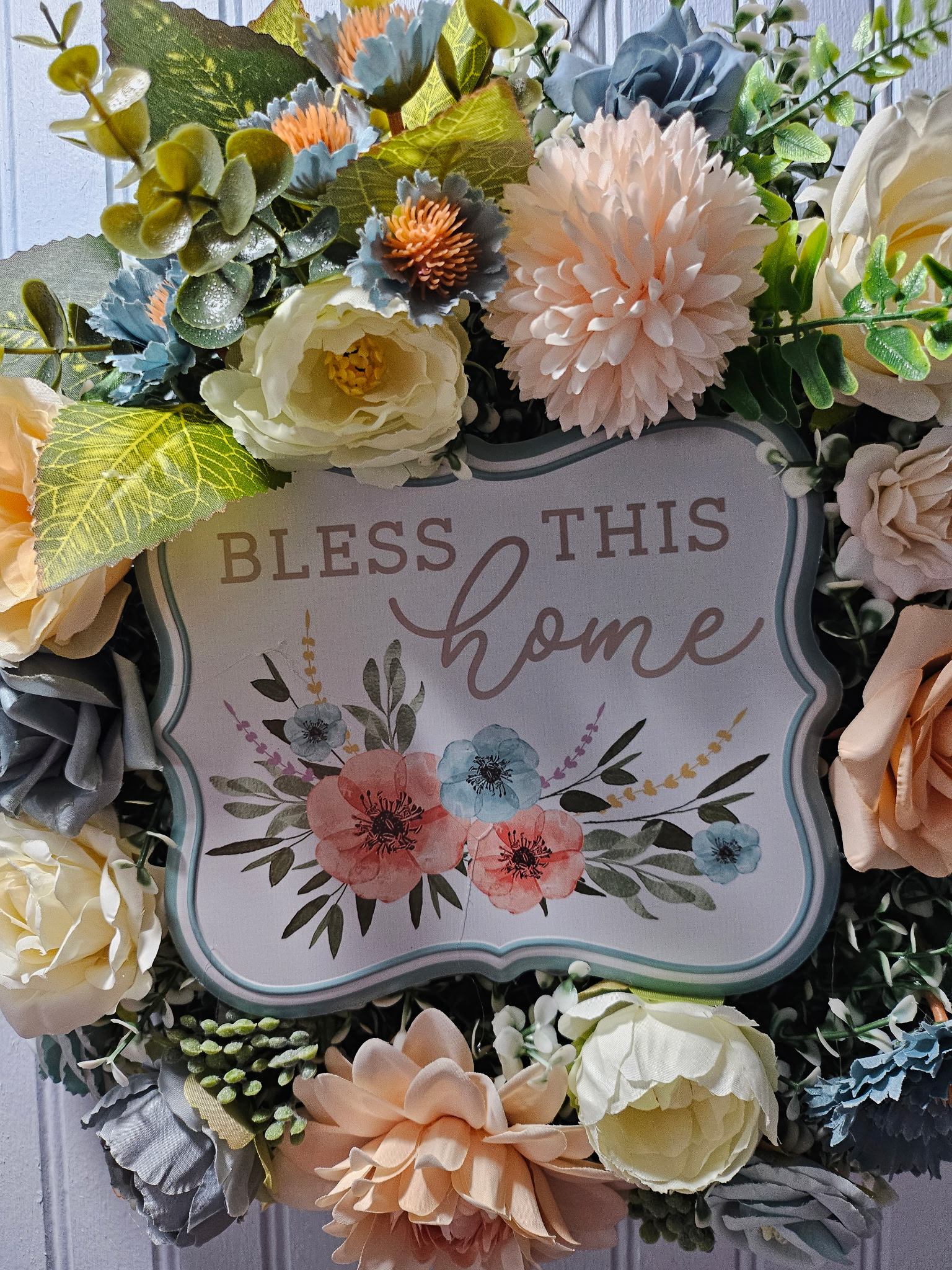 Bless This Home Floral Wreath image 2