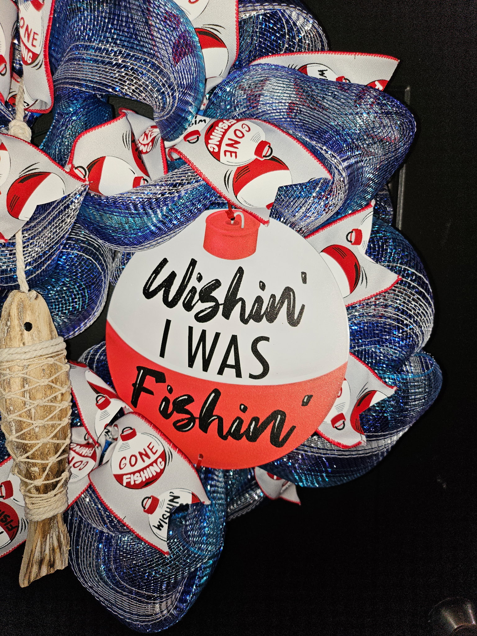 Wishin I Was Fishin Wreath image 2