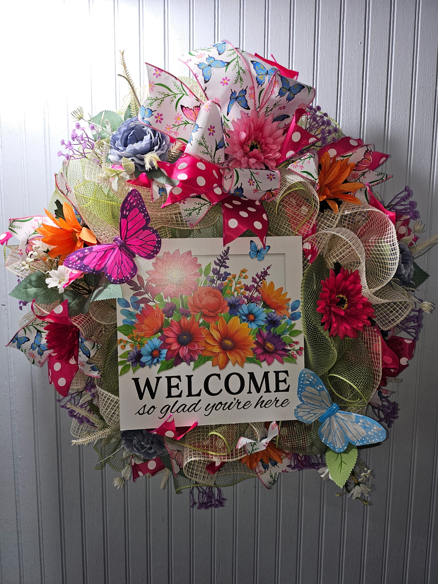 So Glad You're Here Wreath