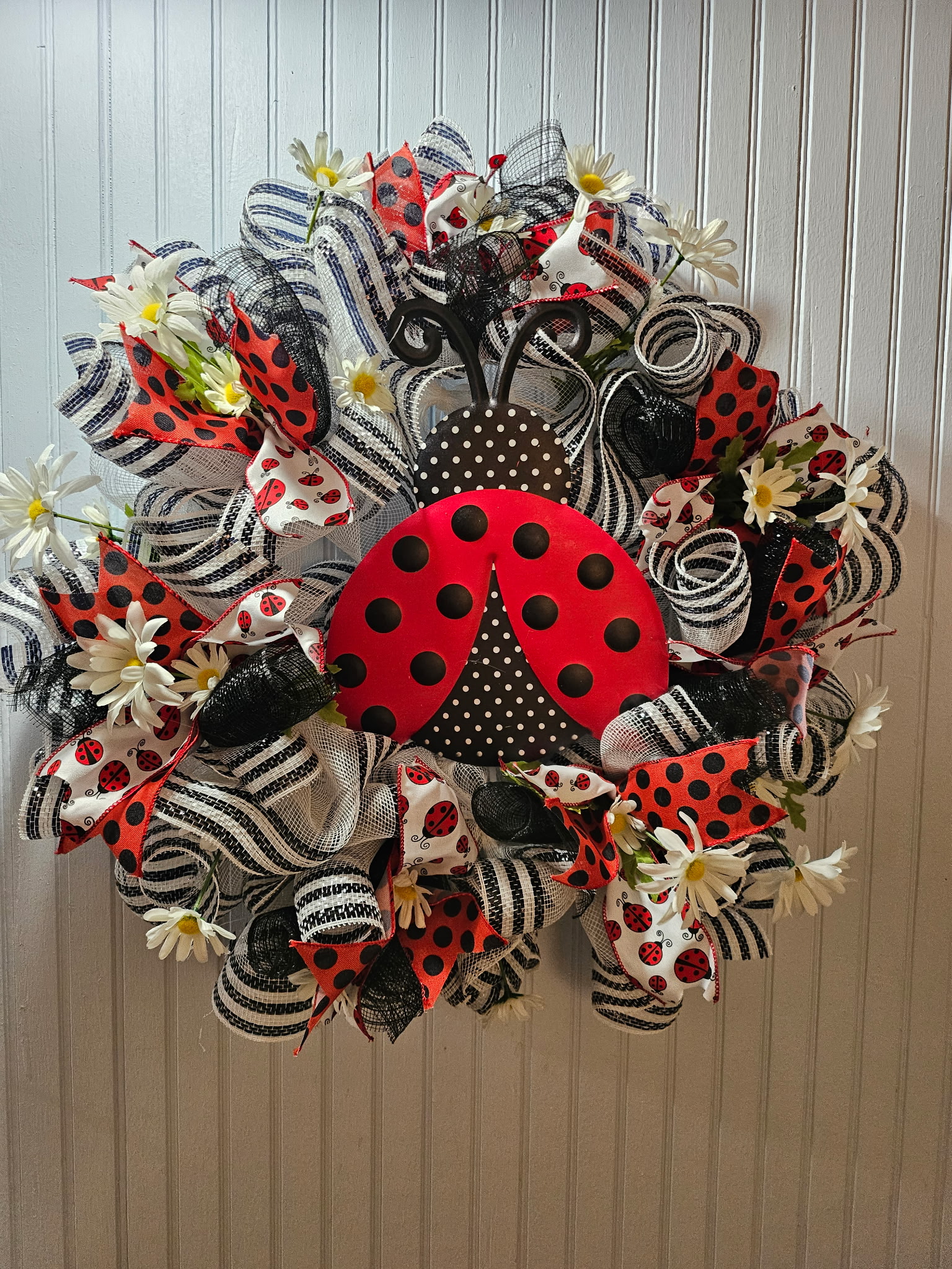 Spring Ladybug Wreath
