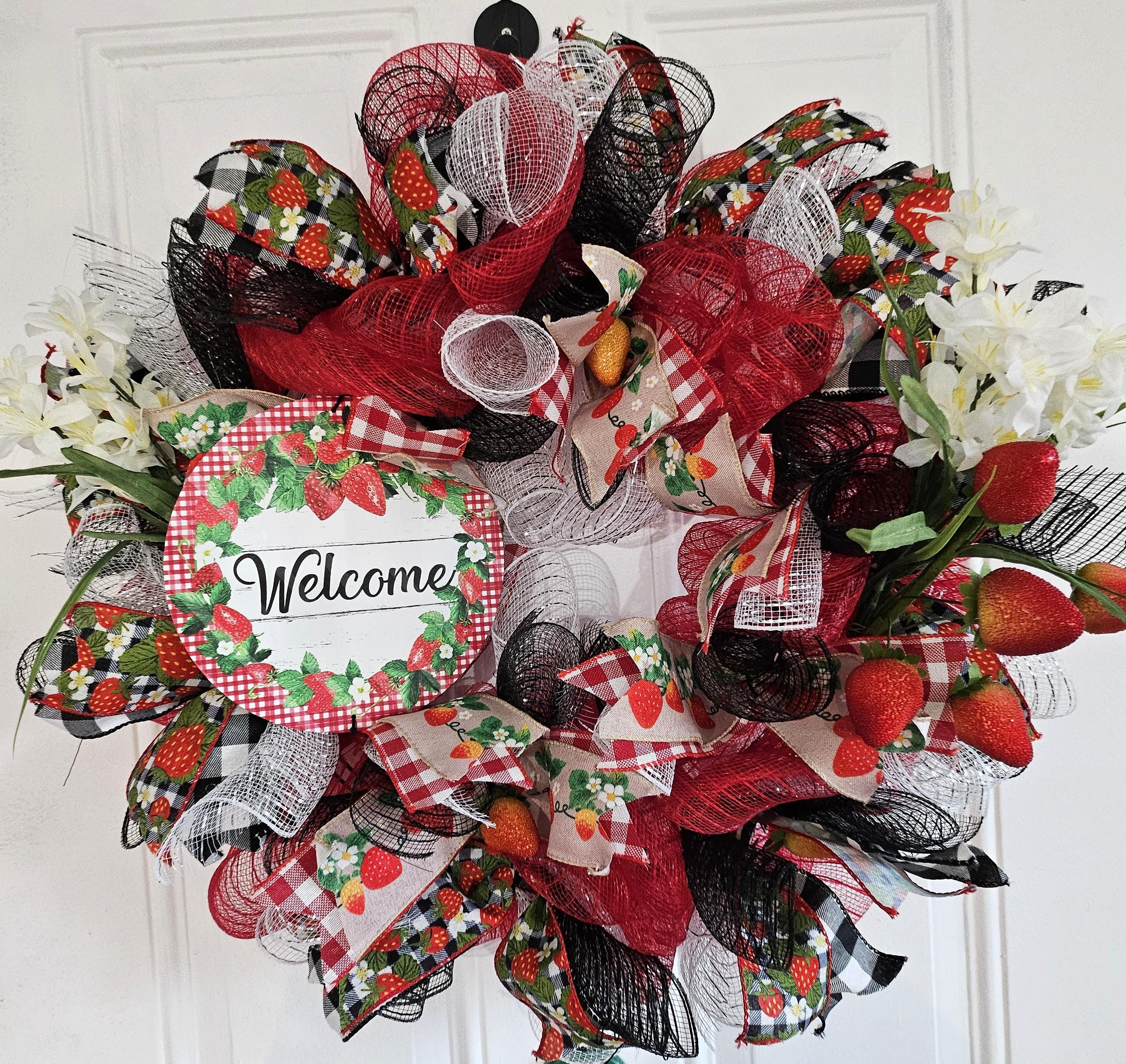 Summer Strawberry Wreath