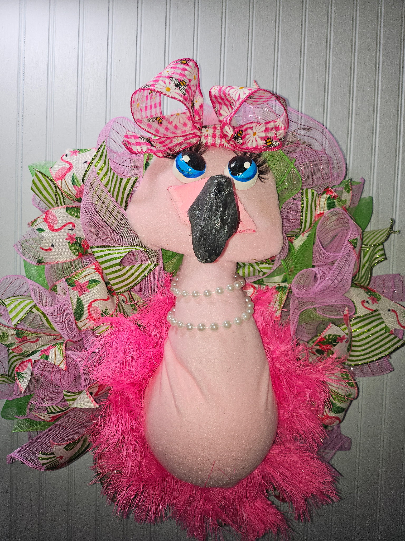 Flo Flamingo Indoor Wreath