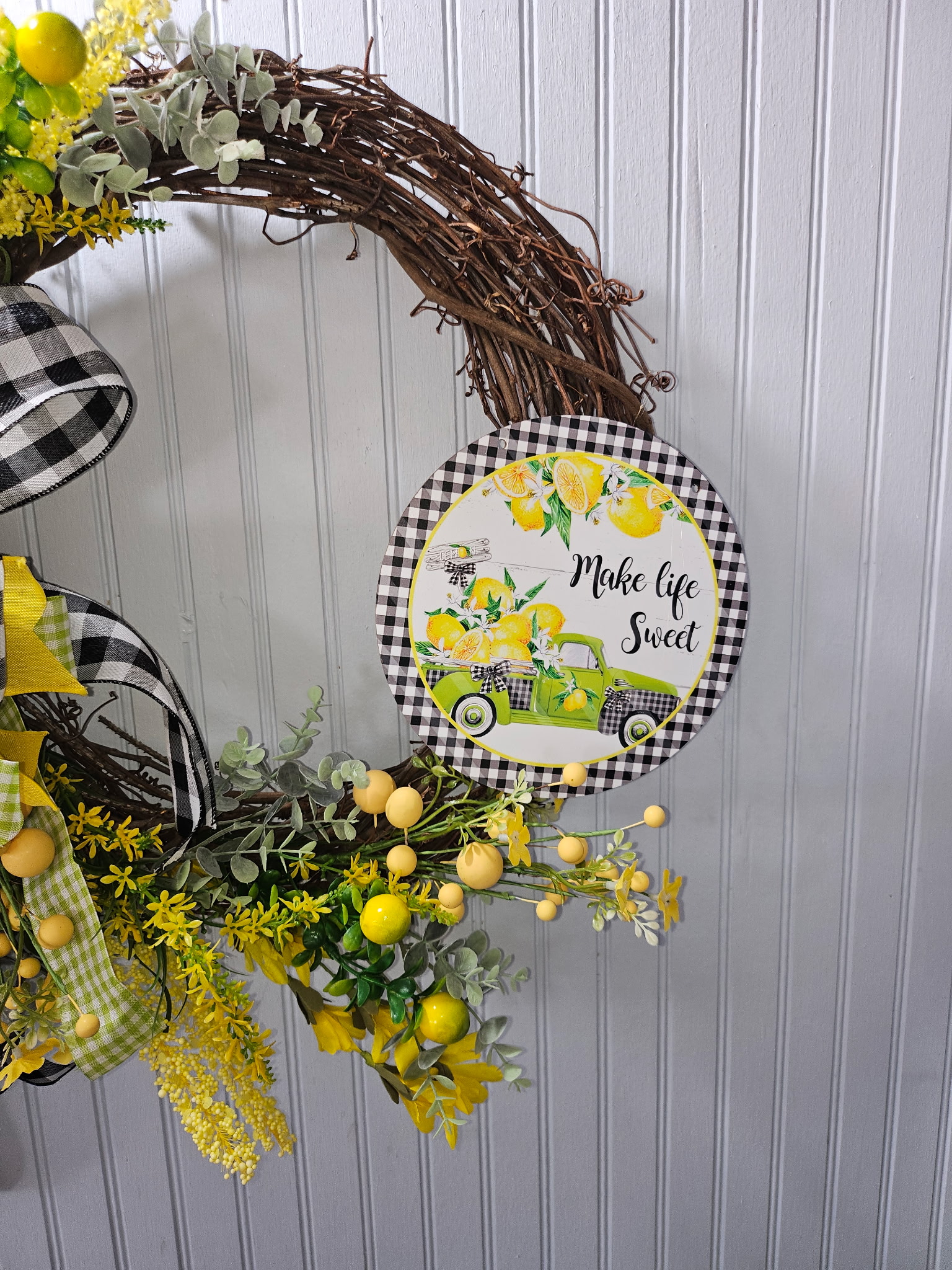 Make Life Sweet Grapevine Wreath image 2