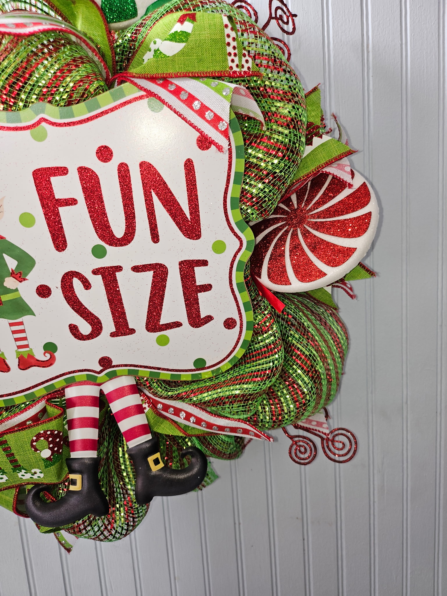 Fun Size Elf Christmas Wreath image 2